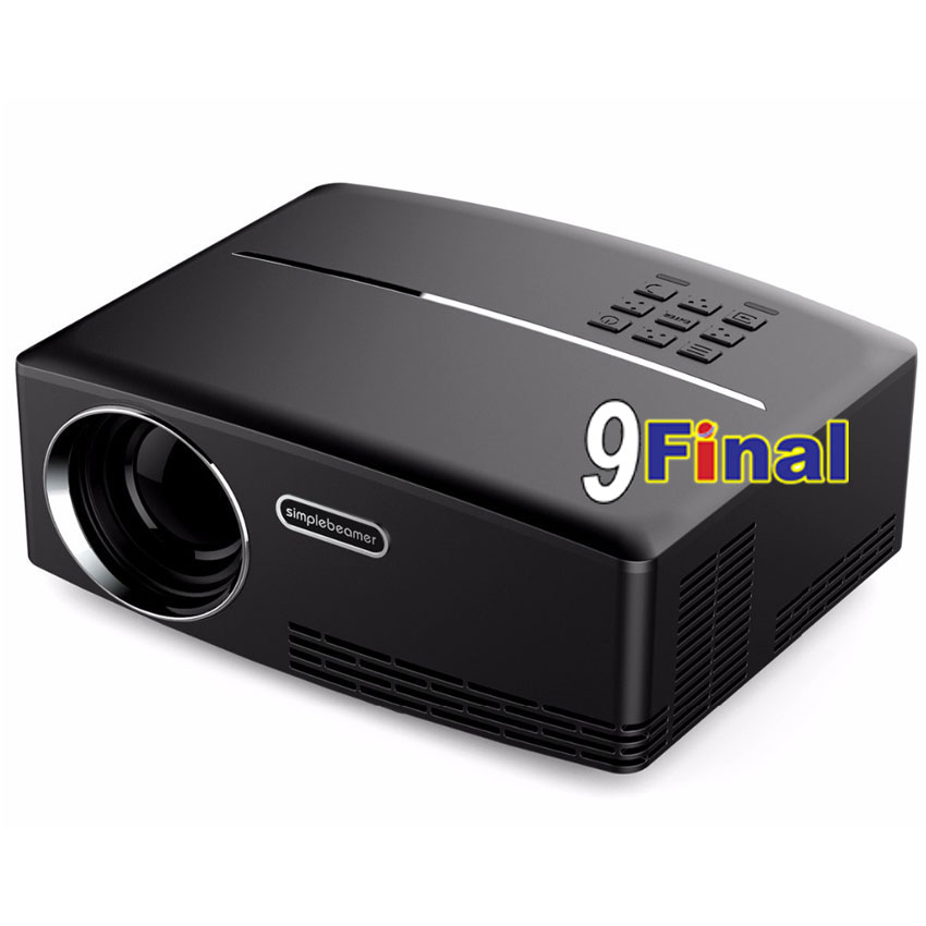 b1-3.jpg ViviBright GP80 (Logo Screen Simple Beamer ) Mini LED Projector 800*480, 1,800 ลูเมน Contrast 2,200:1 รับฟรี ...จอโปรเจคเตอร์ 84 " แบบ 16:9 - Image 1