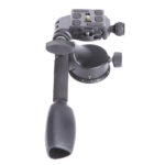 QZSD Q08 ขายึดกล้อง Aluminum Video Tripod Ball Head 3-way Fluid Head Rocker Arm with Quick Release Plate 1/4" Screw - Image 4