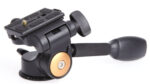 QZSD Q08 ขายึดกล้อง Aluminum Video Tripod Ball Head 3-way Fluid Head Rocker Arm with Quick Release Plate 1/4" Screw